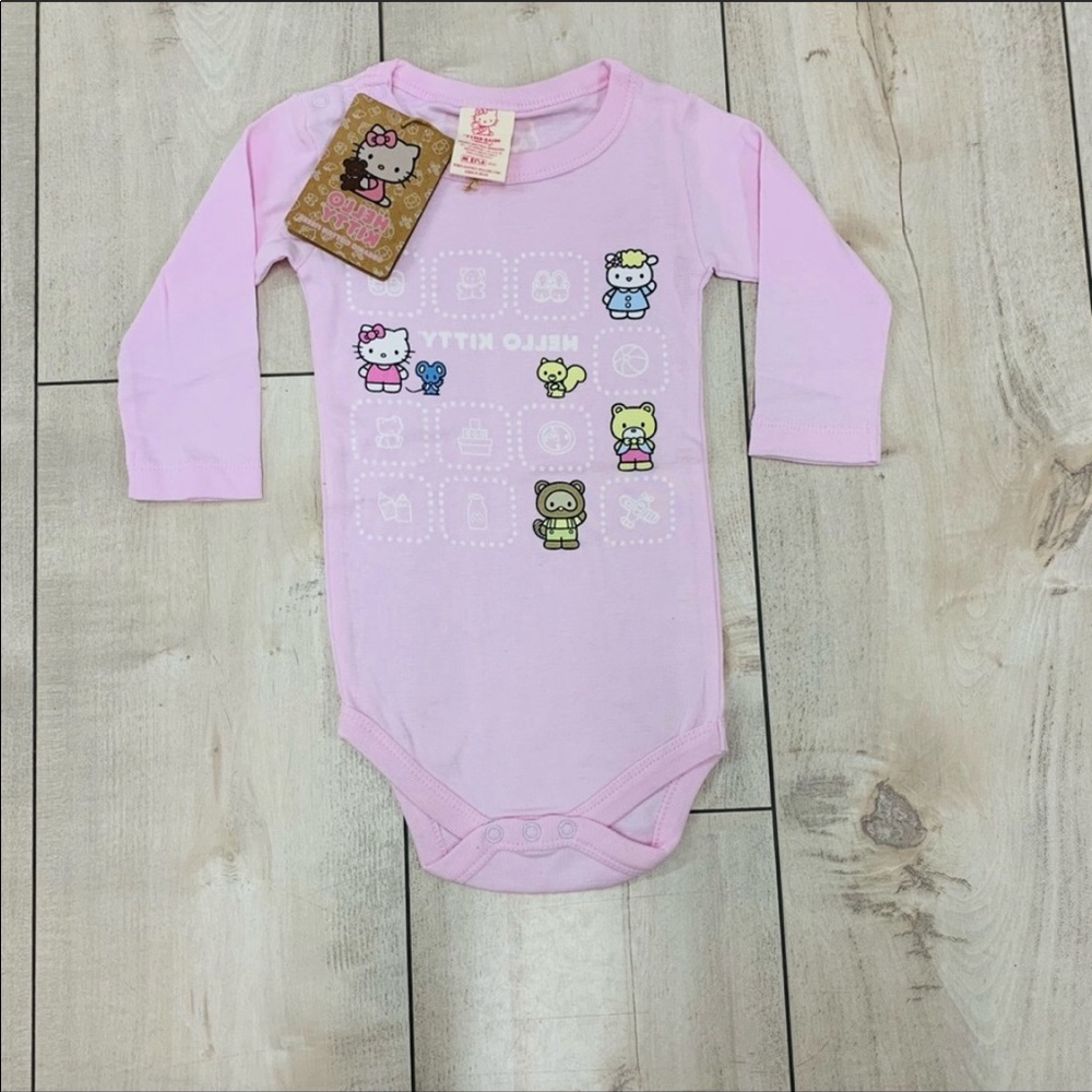 Pink Hello Kitty Long Sleeve Onesie, NWT